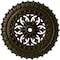 Ekena Millwork Sellek Ceiling Medallion (Fits Canopies up to 1 1/8"), 18 1/2"OD x 7/8"ID x 1 1/2"P, Green Gold CM18SKGGS - alternate 1